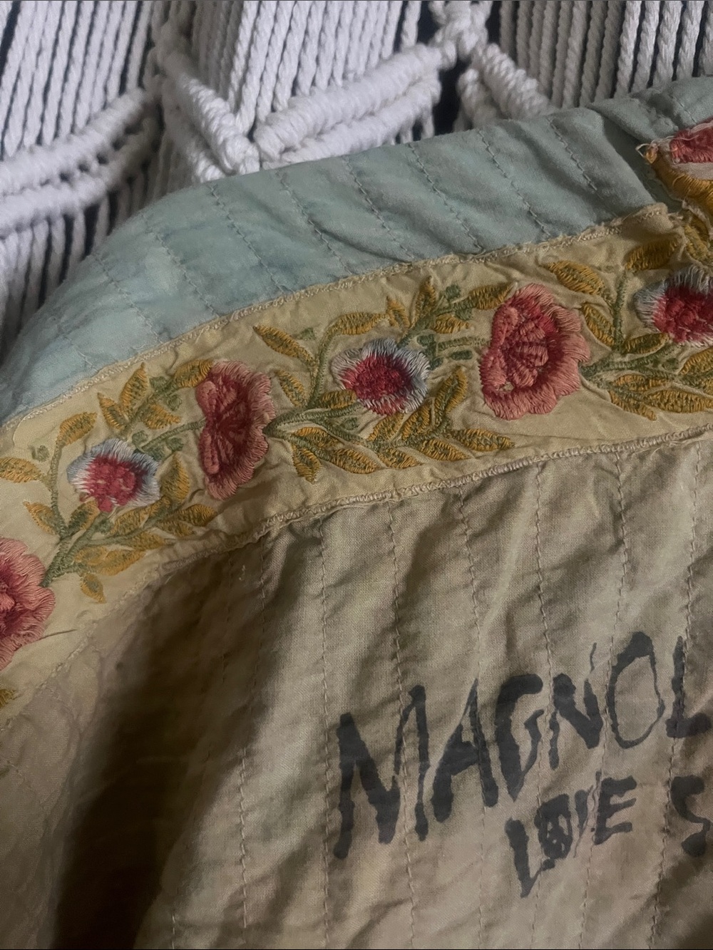 Magnolia Pearl Mint Sage Floral Kimono Jacket - Picture 16 of 16